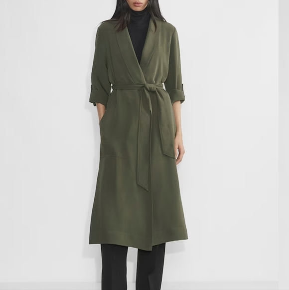 Aritzia Jackets & Blazers - Aritzia Babaton Khalo Olive green Women's Robe Longline Cardigan Blazer Studio